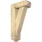 Ekena Millwork Traditional Arts and Crafts Rough Sawn Bracket w/ Offset Brace, Douglas Fir, 6"W x 16"D x 28"H BKT0604X16X28TRA03RDF - alternate 1
